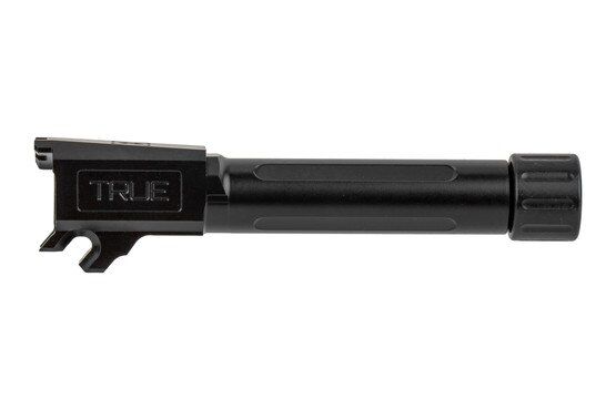 TRUE Precision's threaded 9mm SIG P365 barrel with Black DLC finish is a drop-in fit for your favorite handgun.